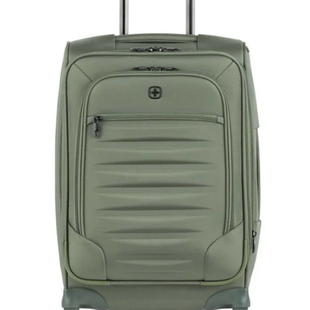 SWISSGEAR 8099 Expandable Carry-On Spinner Sage Green Pallet New